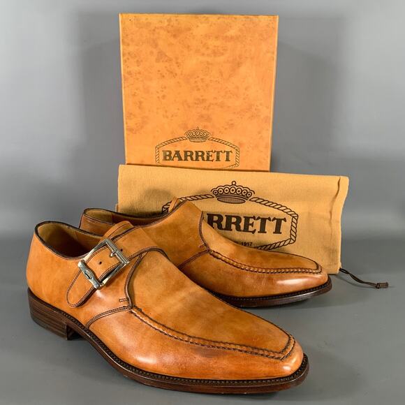 BARRETT Size 9.5 Tan Brown Leather Monk Strap Loafers main image 7